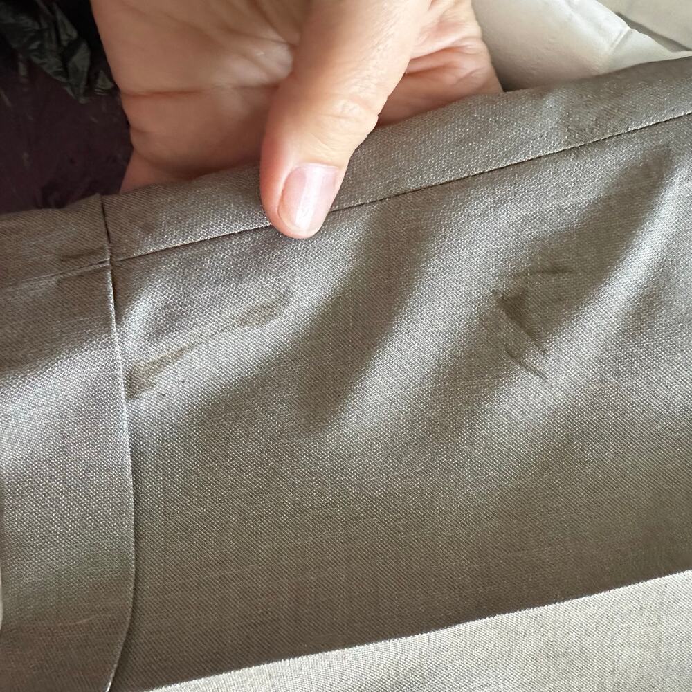 Men's Telex Tan Cuffed Dress Pants - 36x27 - Read! - Picture 5 of 6